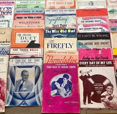 Vintage 1940s Sheet Music Collection Lot 30+ Piano Vocal Duet Classic Hits Rare