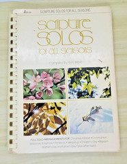 Scripture Solos for All Seasons Compiled Ken Bible Spiral 1980 Solo Arrangement