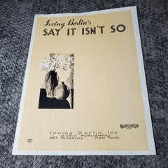 Say It Isn&rsquo;t So Sheet Music Irving Berlin P/V/G Ukulele 1932