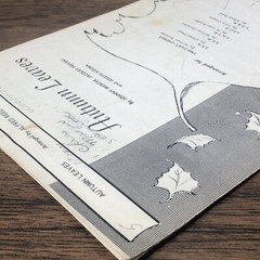 Rare 1955 Vintage AUTUMN LEAVES by Joseph Kosma Song Two Part Chorus Music Sheet