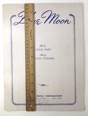 Blue Moon by Lorenz Hart & Richard Rodgers (Robbins Music 1934) Sheet Music