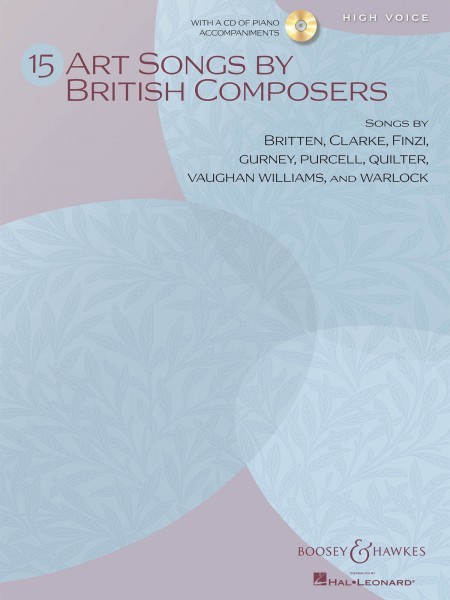 15 Art Songs by British Composers – High Voice Vocal Book and CD 048021113