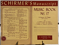 Vintage 1930 G. Schirmer&rsquo;s Sheet Music Manuscript No. 17 32 Pages Partly used