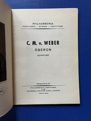 Weber – Lot of Two Overtures Euryanthe & Oberon – Eulenburg Mini Study Scores PB