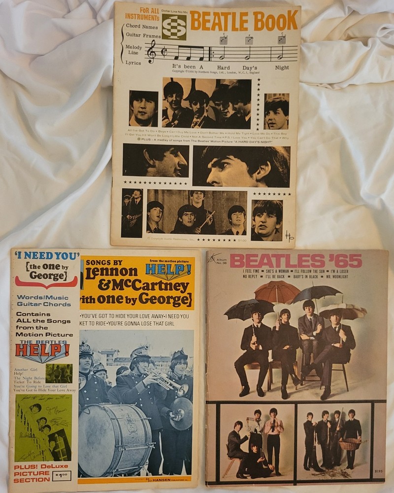 Beatles Song Book LOT, 1965, Album 38, ABC 21, Beatles Book Sheet Music Rare