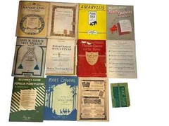 Vintage Sheet Instrument Piano Music Polka Wedding Plays Guitar Foreign Xmas