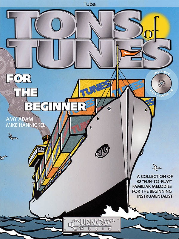 Tons of Tunes for the Beginner Tuba BC Sheet Music 32 Kids Songs Book CD Pack