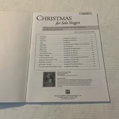 Christmas For Solos Singers Medium High Voice Alfred Sheet Music Book No CD
