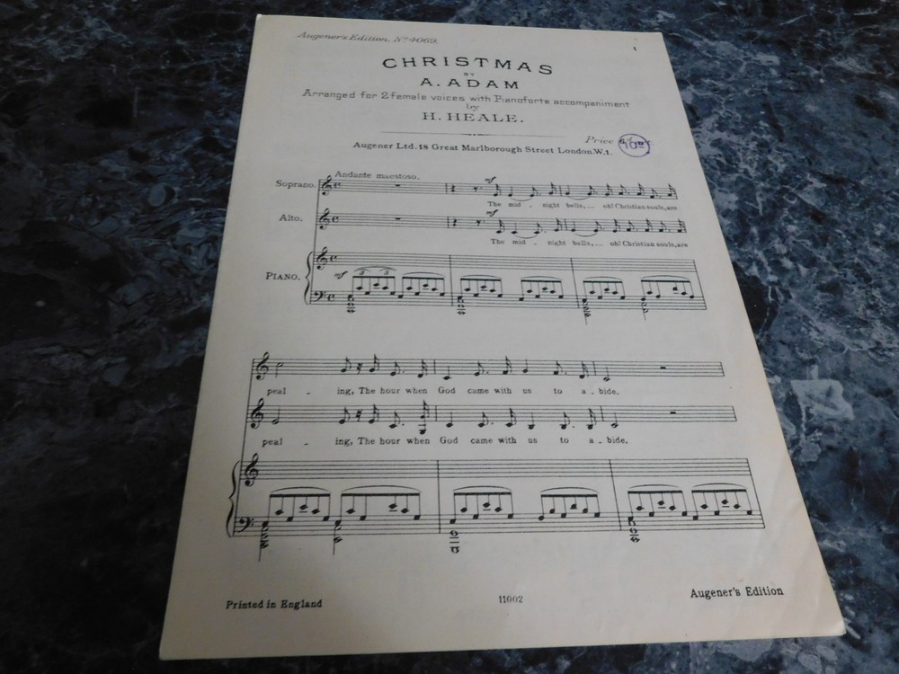 Christmas by H Heale 2 female voices with Pianoforte