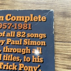Paul Simon Complete Volume 1:1957-1981 Music / Lyrics Paperback