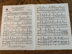 Vintage “ Gone With The Wind” Sheet Music & Lyrics, From 1939 Movie GWTW,