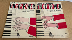 Lot of 2 JOHN W. SCHAUM FINGERPOWER FOR PIANO OR ORGAN BOOK One 1963