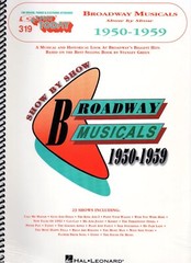 BROADWAY MUSICALS EZ Play Songbook Show by Show 1950-1959 SPIRAL Hal Leonard