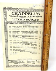 Can Can Sheet Music 1950&rsquo;s Piano SATB Chappells Mixed Voices US Seller