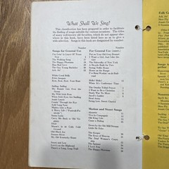 Vintage “Fun And Folk Songs” Book, Westminster Press, 1941