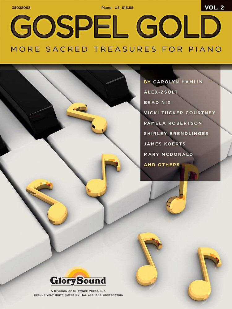 Gospel Gold Volume 2 for Piano Solo Sheet Music 15 Christian Songs Church Book