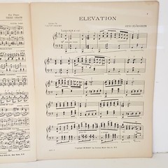 Antique 1924 Elevation Sheet Music by Otto Florsheim