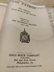 Vtg 1926 « The Patron » Song Book By The National Grange, Hall-Mack Publishers