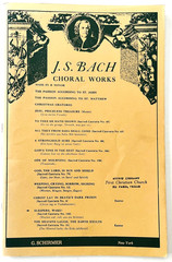 Bach Sleepers Wake Choral Works Vocal Score SATB Piano Organ German English