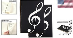 160 Pages Composition Staff Paper Notebook Set – 2 Pack with Smooth Page Turning