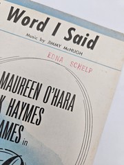 1945 I Didn&rsquo;t Mean A Word I Said Do You Love Me Maureen Ohara Dick Haymes James