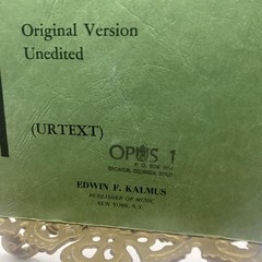 Vintage Kalmus Mozart Sonatas & Three Fantasias Piano Urtext Sheet Music USA