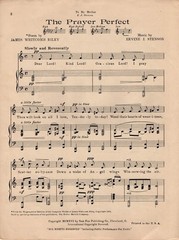 THE PRAYER PERFECT – James Whitcomb Riley & Ervine J. Stenson, 1916 Low Voice