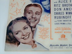 « The Loveliness of You », 1937, from 20th Century Fox « You Can&rsquo;t have everything »