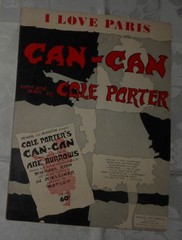 Vintage 1953 Sheet Music – I Love Paris Can-Can