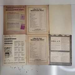 Hammond Organ Sheet Music Books Vtg 50s Lot of 6 USA Hymns Showtime