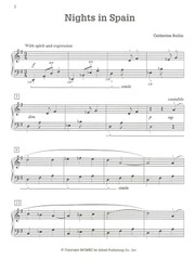 Nights In Spain Intermediate Piano Solo Sheet Music 1990 Rollin Alfred #3644