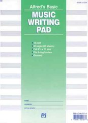 10 Stave Music Writing Pad (8 1/2&Prime; x 11&Prime;)