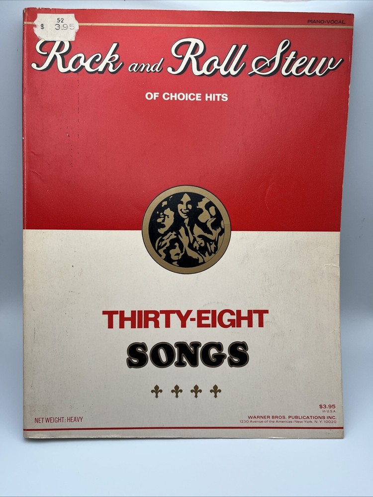 Rock and Roll Stew Of Choice Hits, Thirty-Eight Songs Piano Songbook Vocal VTG