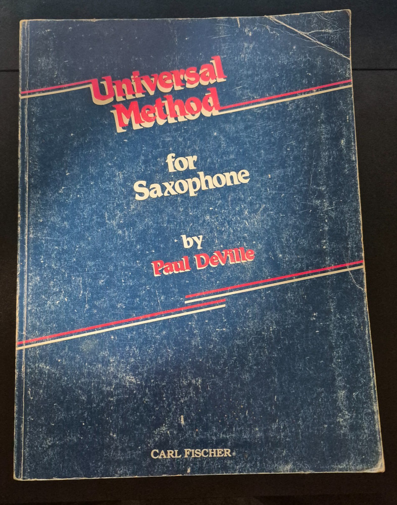 Universal Method for Saxophone Paul DeVille Carl Fischer Music Instruction Book