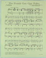 The French Can Can Polka Kennedy Offenbach Piano Vocal Sheet Music Billy Cotton