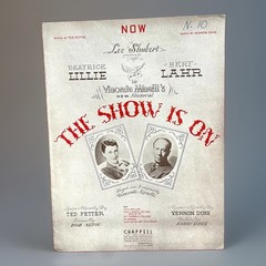 Now Sheet Music The Show Is On Beatrice Lillie Bert Lahr 1936 Broadway Vintage