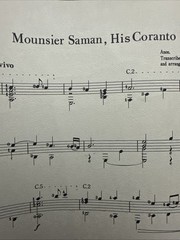 Mounsier Saman, His Cortano Zen-on Classical Guitar Sheet Music 1967