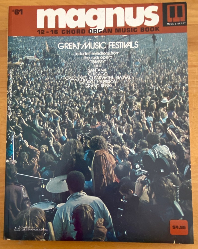 Chord Organ Songbook – Great Rock Festivals – Classic Rock George Harrison Who