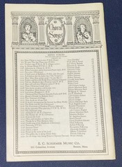 Johannes Brahms Choral Sheet Music 1924 Publ. By E. C. Schirmer Music Co. Boston