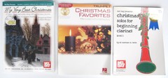 3 Christmas Song Books Trumpet Clarinet Soprano Tenor Sax Mel Bay Hal Leonard