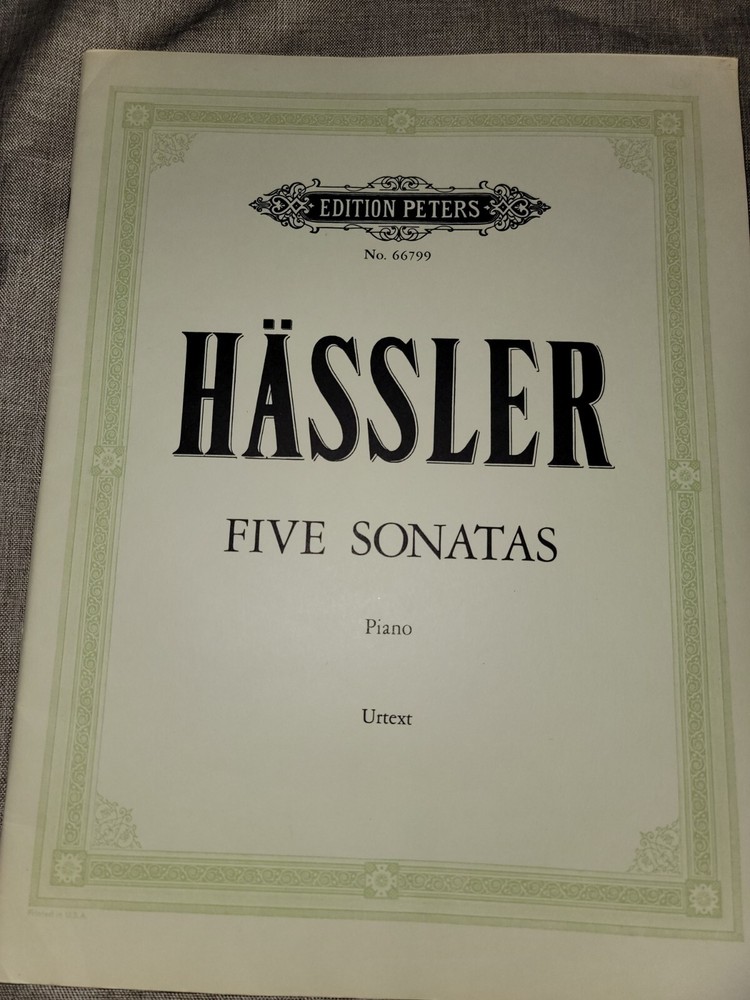 Hassler Dive Sonatos Piano – Edition Peters sheet music 66799