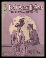 IT ISN&rsquo;T WHAT HE SAID Irving Berlin 1904 Romantic Vintage Sheet Music