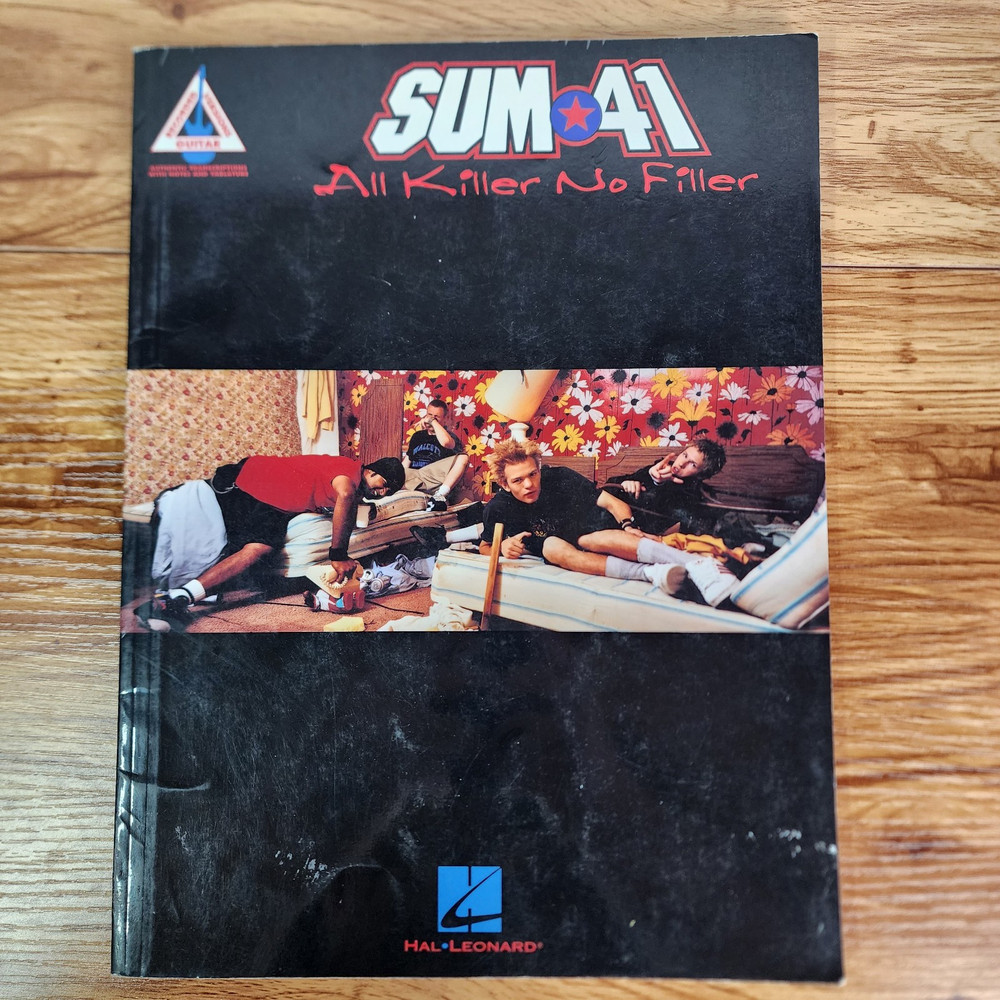 Sum 41 All Killer No Filler Guitar Tab Songbook Hal Leonard Tablature 2001 OOP