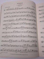 Cesar Franck Sonata in A Major for String Bass and Piano Sheet Music IMC