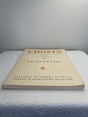 Concertos Sheet Music Piano Chopin XIV Complete Paderewski