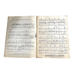 The Little Things You Used to Do Vintage Sheet Music 1935 Al Jolson Ruby Keeler