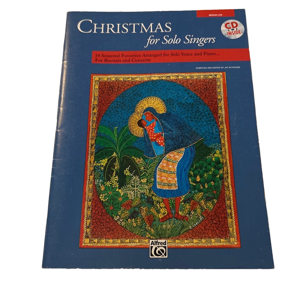 Christmas For Solo Singers Medium Low Sheet Music Book Alfred No CD Jay Althouse