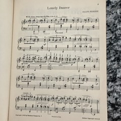 Ralph Federer&rsquo;s Piano Solo Album Vtg 1946 Sheet Music Book 12 Songs