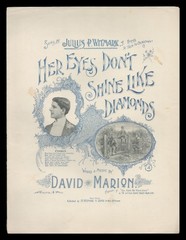 Her Eyes Don&rsquo;t Shine Like Diamonds 1894 JULIUS P WITMARK Vintage Sheet Music