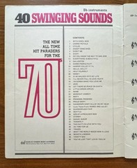Bb Instruments Sheet Music 40 Swinging Sounds 1970s Trumpet Clarinet Sax